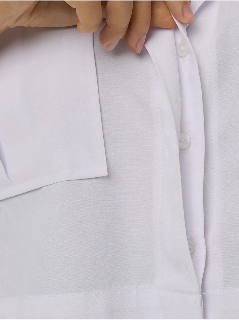Camicia corta con dettaglio tasca Bianco - Kiabi