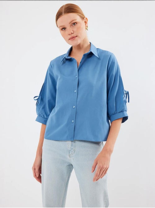 Camicia corta con fiocco bdart - Kiabi Camicia corta con fiocco bdart - Kiabi