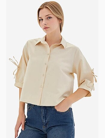 Camicia corta con fiocco bdart