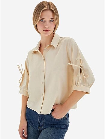 Camicia corta con fiocco bdart