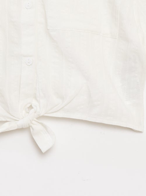 Camicia corta con fiocco - Kiabi