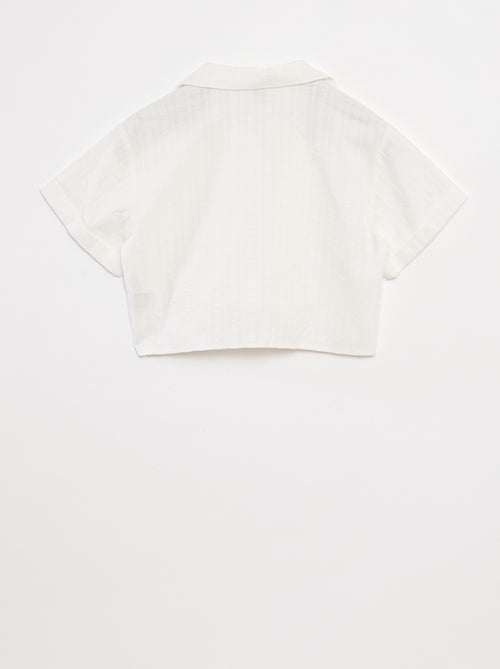 Camicia corta con fiocco - Kiabi