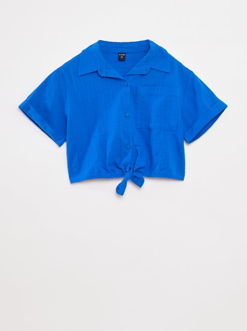 Camicia corta con fiocco - Kiabi