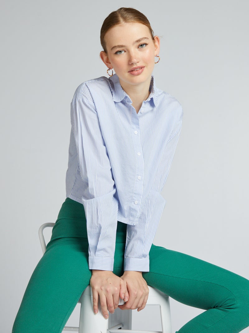 Camicia corta in cotone Bianco - Kiabi