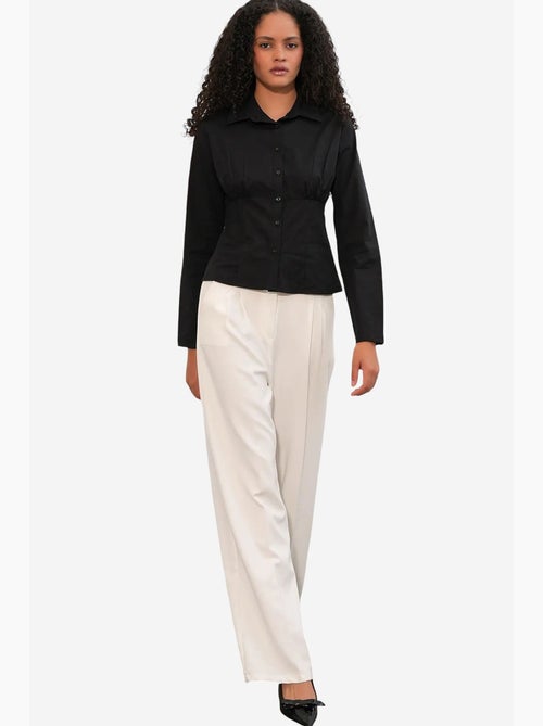 Camicia corta in popeline aderente con bottoni bdart - Kiabi