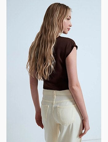 Camicia corta in popeline lyocell dilvin