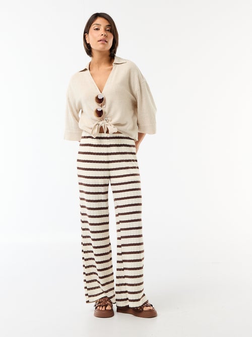 Camicia corta oversize annodata - Kiabi