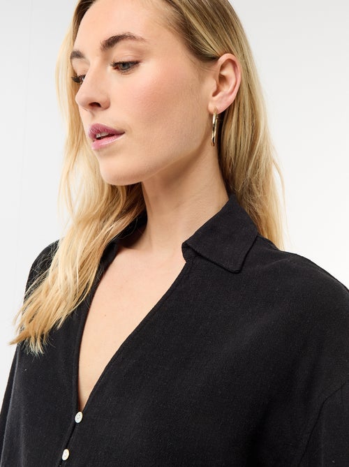 Camicia corta oversize annodata - Kiabi