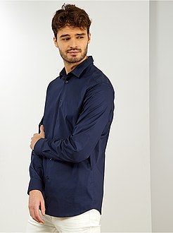 Taglie forti Uomo - Camicia cotone + 1 m 90 - Kiabi