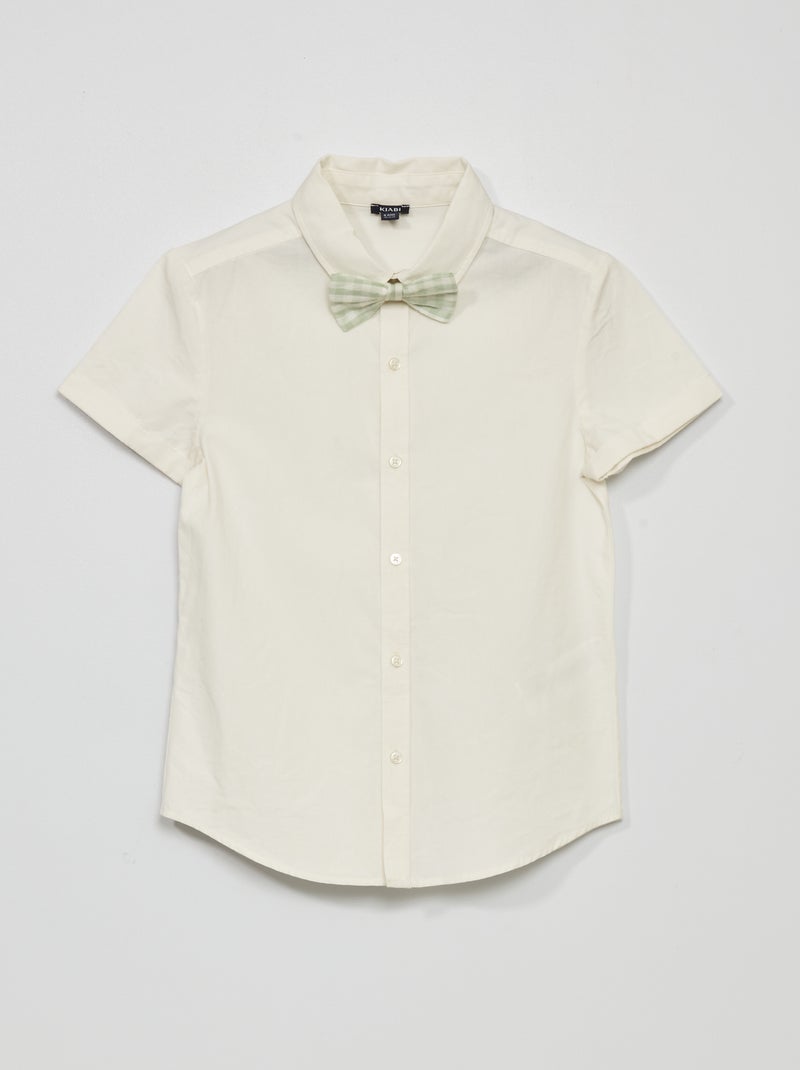 Camicia cotone + papillon VERDE - Kiabi