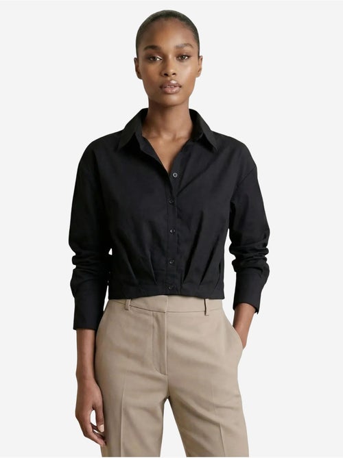 Camicia crop casual abbottonata my fashion - Kiabi Camicia crop casual abbottonata my fashion - Kiabi