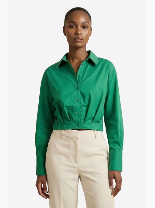 Camicia crop casual abbottonata my fashion - Kiabi Camicia crop casual abbottonata my fashion - Kiabi