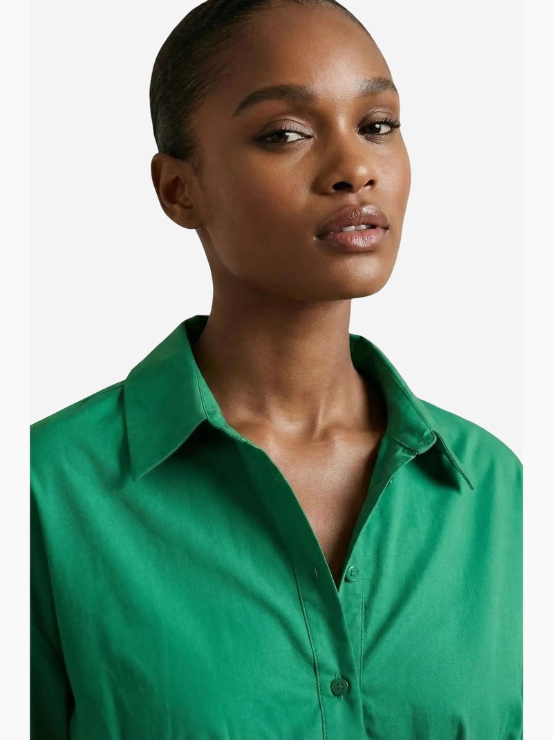 Camicia crop casual abbottonata my fashion Verde scuro - Kiabi