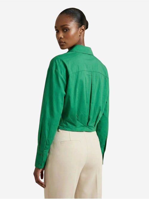 Camicia crop casual abbottonata my fashion - Kiabi Camicia crop casual abbottonata my fashion - Kiabi