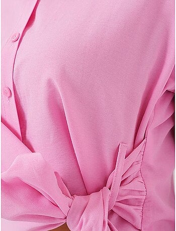 Camicia crop con dettaglio fiocco bdart