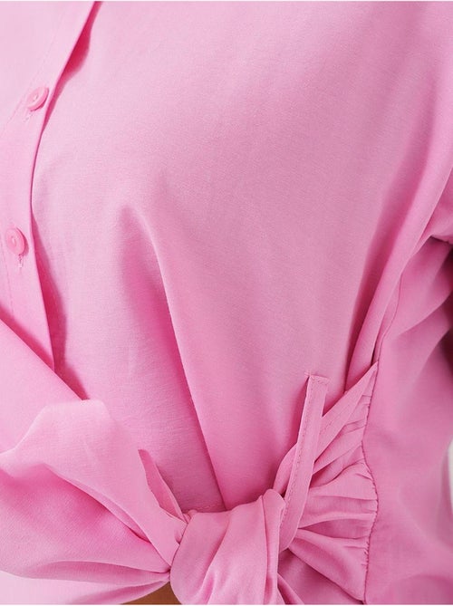 Camicia crop con dettaglio fiocco bdart - Kiabi Camicia crop con dettaglio fiocco bdart - Kiabi