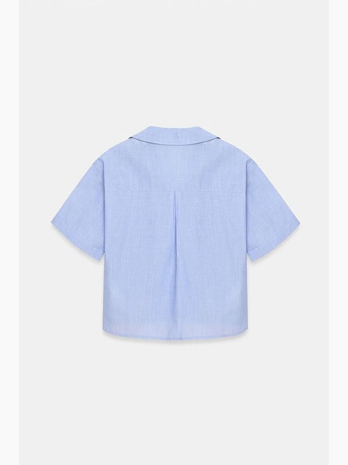 Camicia crop da donna in popeline di cotone dilvin - Kiabi Camicia crop da donna in popeline di cotone dilvin - Kiabi