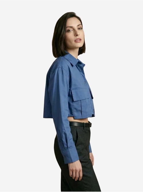 Camicia crop in popeline di cotone my fashion - Kiabi