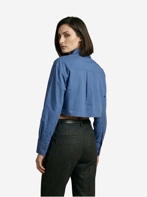 Camicia crop in popeline di cotone my fashion - Kiabi