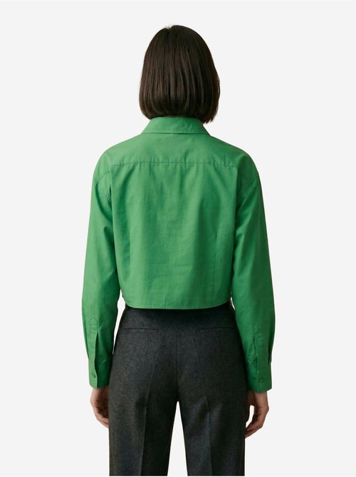 Camicia crop in popeline di cotone my fashion - Kiabi Camicia crop in popeline di cotone my fashion - Kiabi