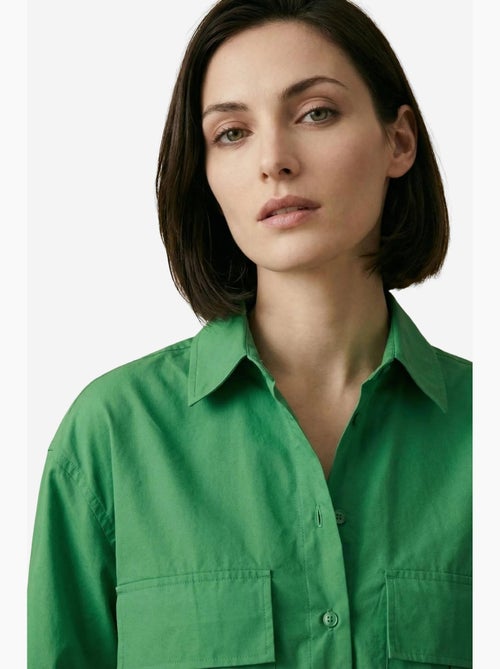 Camicia crop in popeline di cotone my fashion - Kiabi Camicia crop in popeline di cotone my fashion - Kiabi
