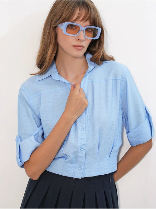 Camicia crop oversize bdart - Kiabi Camicia crop oversize bdart - Kiabi