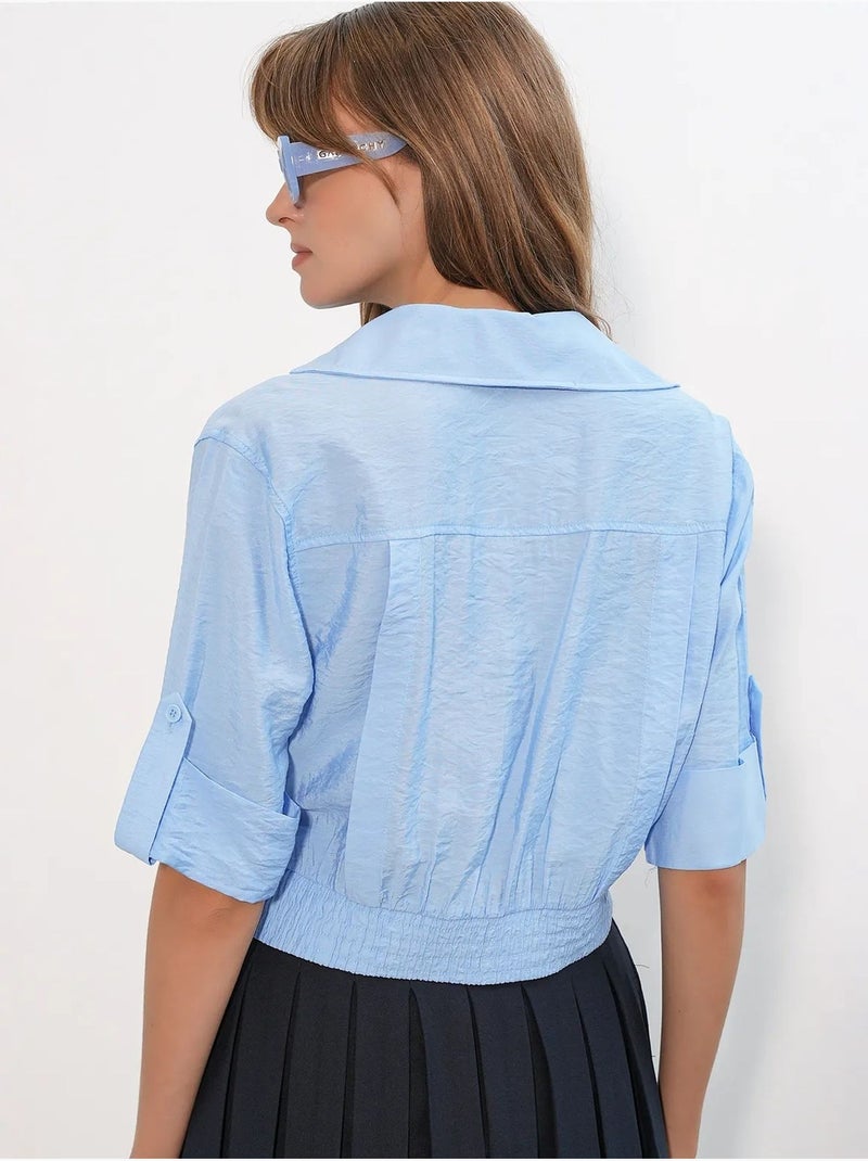 Camicia crop oversize bdart Blu cielo - Kiabi