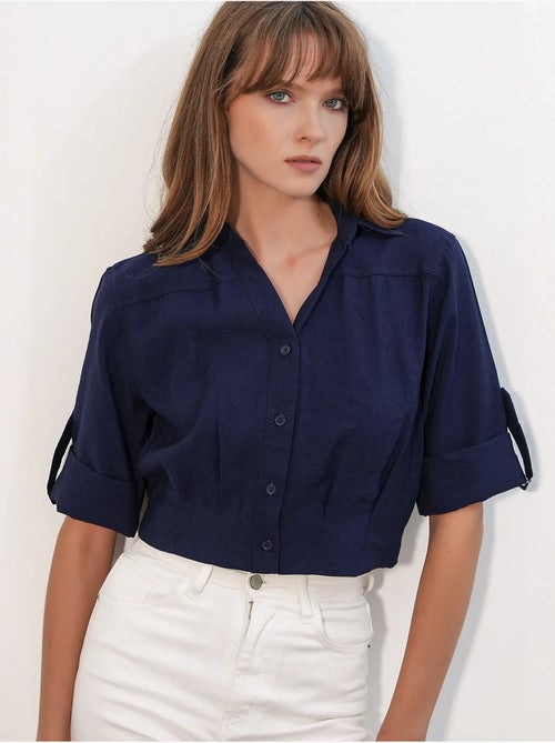 Camicia crop oversize bdart - Kiabi Camicia crop oversize bdart - Kiabi