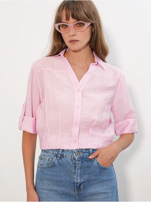 Camicia crop oversize bdart - Kiabi Camicia crop oversize bdart - Kiabi