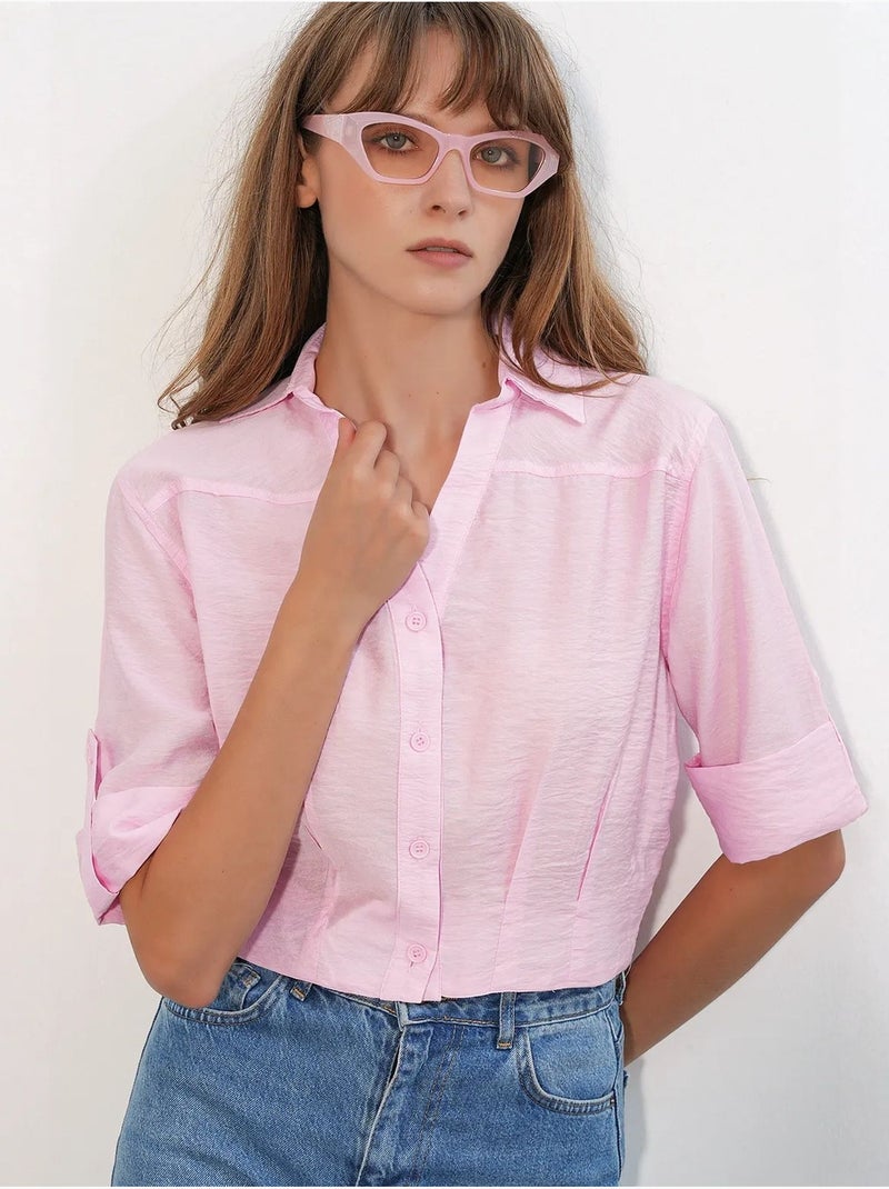 Camicia crop oversize bdart Rosa - Kiabi