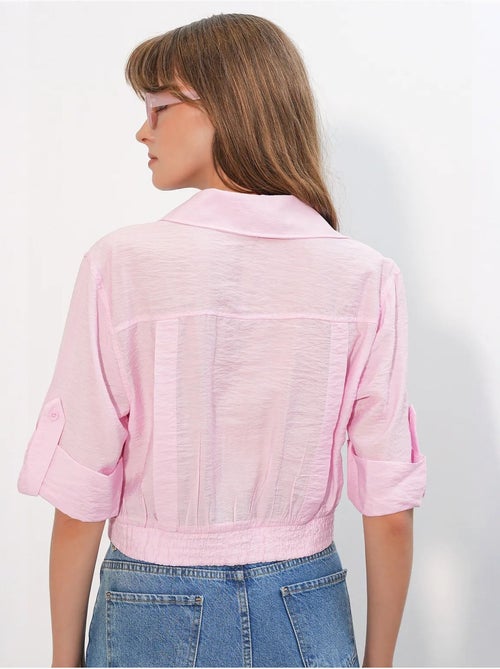 Camicia crop oversize bdart - Kiabi Camicia crop oversize bdart - Kiabi