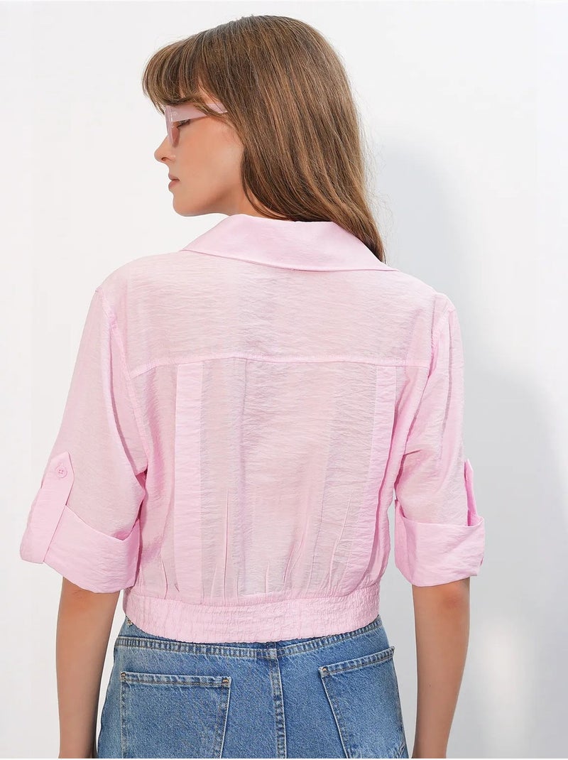 Camicia crop oversize bdart Rosa - Kiabi