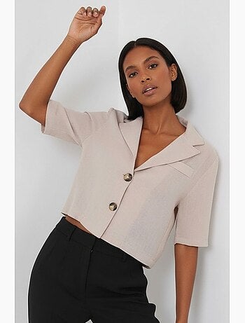 Camicia cropped con bottoni bdart