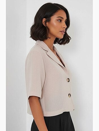 Camicia cropped con bottoni bdart