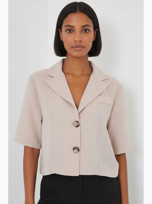 Camicia cropped con bottoni bdart - Kiabi Camicia cropped con bottoni bdart - Kiabi