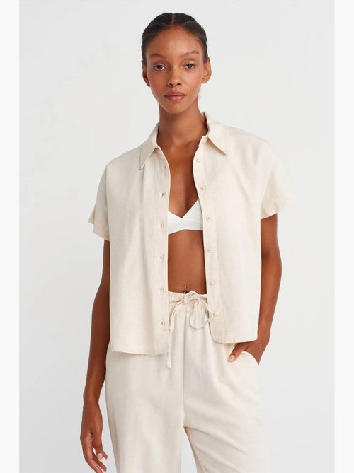Camicia cropped oversize dilvin - Kiabi Camicia cropped oversize dilvin - Kiabi