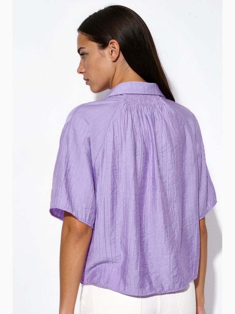 Camicia cropped relaxed da donna busem Lavanda - Kiabi