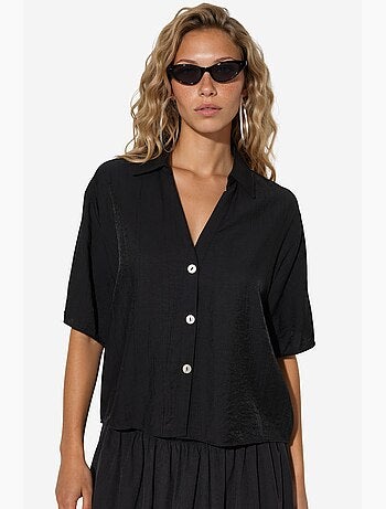 Camicia cropped relaxed da donna busem