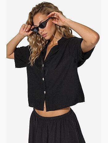 Camicia cropped relaxed da donna busem