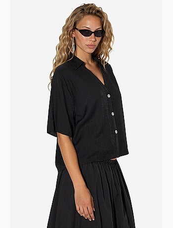 Camicia cropped relaxed da donna busem