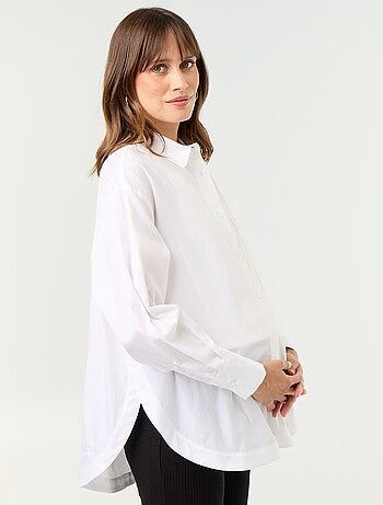 Camicia da allattamento con spacco laterale