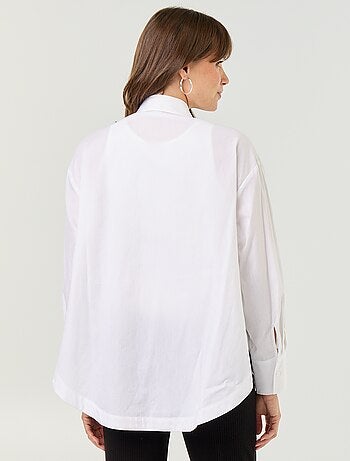 Camicia da allattamento con spacco laterale