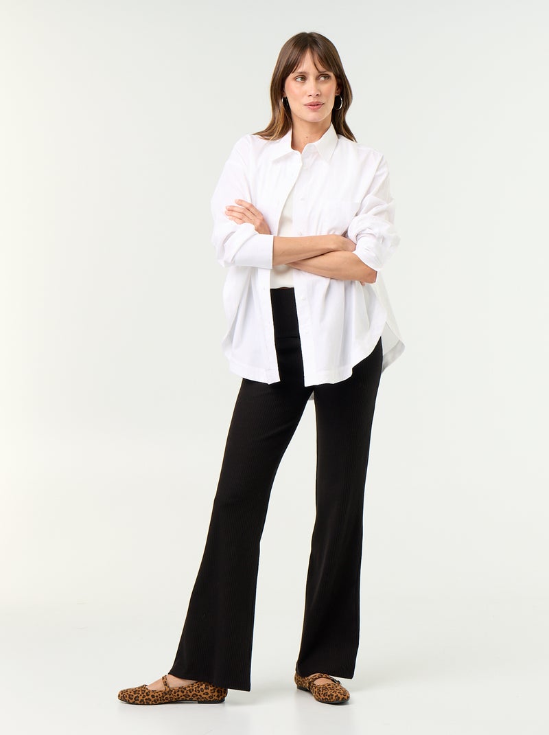 Camicia da allattamento con spacco laterale Bianco - Kiabi