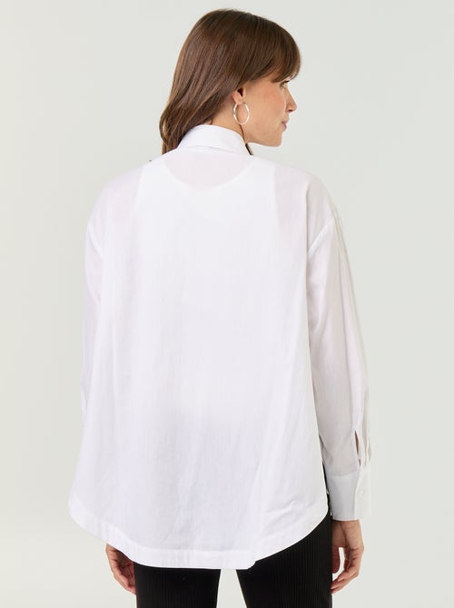 Camicia da allattamento con spacco laterale - Kiabi