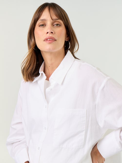 Camicia da allattamento con spacco laterale - Kiabi