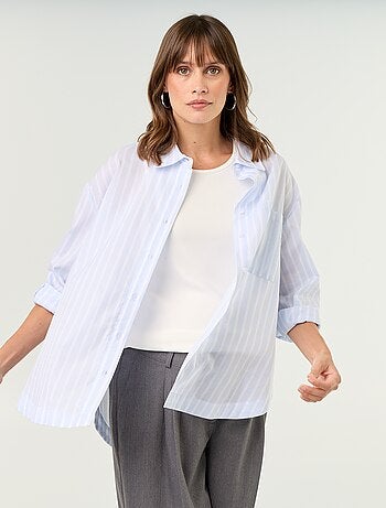 Camicia da allattamento con spacco laterale