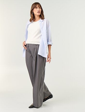 Camicia da allattamento con spacco laterale