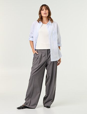 Camicia da allattamento con spacco laterale