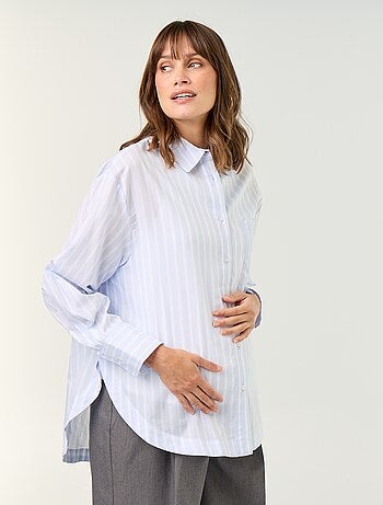Camicia da allattamento con spacco laterale