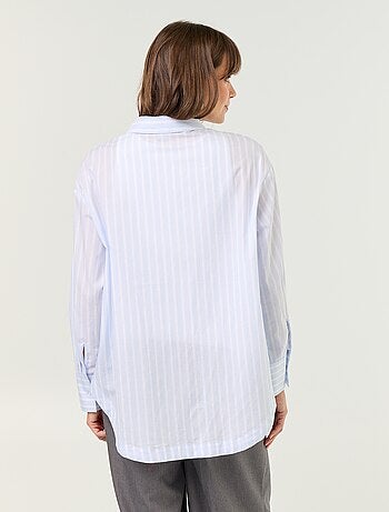 Camicia da allattamento con spacco laterale